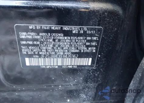 2014 Subaru Forester 2.5I Limited из США, поврежденный, VIN JF2SJAHCXEH426962